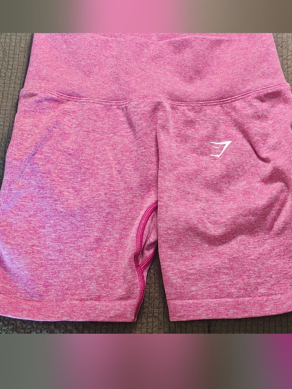 Gymshark Pink Heather High-Rise Women’s Bike Shorts